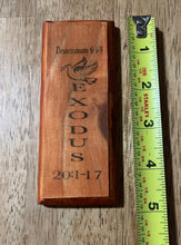 Load image into Gallery viewer, Brown Mezuzah with Dove - Exodus