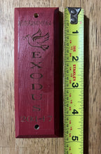 Load image into Gallery viewer, Red Mezuzah with Dove - Exodus