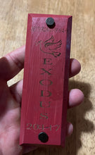 Load image into Gallery viewer, Red Mezuzah with Dove - Exodus