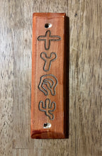 Load image into Gallery viewer, Brown Mezuzah - Pictograph Torah