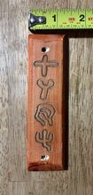 Load image into Gallery viewer, Brown Mezuzah - Pictograph Torah