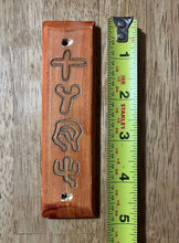 Load image into Gallery viewer, Brown Mezuzah - Pictograph Torah