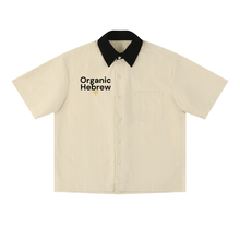 Load image into Gallery viewer, Organic Hebrew, collared short sleeve shirt