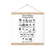 Load image into Gallery viewer, Ancient Hebrew, Poster with hangers