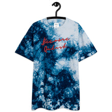 Load image into Gallery viewer, Become Qadash, embroidered, tie-dye t-shirt