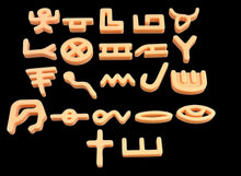Load image into Gallery viewer, Hebrew pictograph characters

