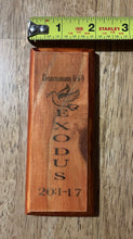 Load image into Gallery viewer, Brown Mezuzah with Dove - Exodus
