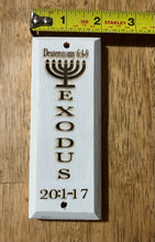 Load image into Gallery viewer, White Mezuzah - Exodus 20
