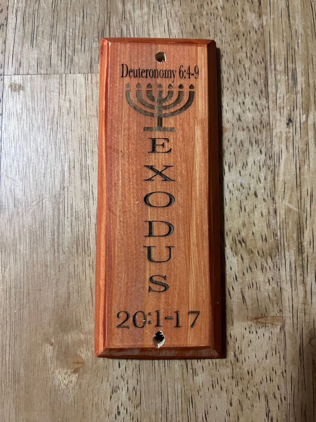 Brown Mezuzah - Exodus 20