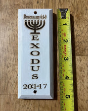 Load image into Gallery viewer, White Mezuzah - Exodus 20
