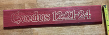 Load image into Gallery viewer, Passover Wooden Door Banner -Exodus 12
