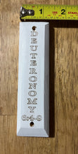 Load image into Gallery viewer, White Mezuzah - Deuteronomy

