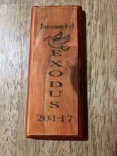 Load image into Gallery viewer, Brown Mezuzah with Dove - Exodus
