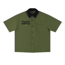Load image into Gallery viewer, Organic Hebrew, collared short sleeve shirt
