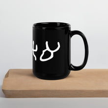 Load image into Gallery viewer, Pictograph AHAYA, Black Glossy Mug
