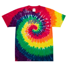 Load image into Gallery viewer, HAYA, embroidered, tie-dye t-shirt
