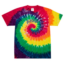 Load image into Gallery viewer, YASHA, embroider letters, tie-dye t-shirt
