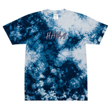 Load image into Gallery viewer, HAYA, embroidered, tie-dye t-shirt
