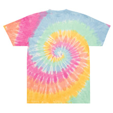 Load image into Gallery viewer, HAYA, embroidered, tie-dye t-shirt
